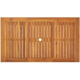  Vrtni set za objed 5 kom. Siva Čvrsto drvo akacije 140 x 80 x 74 cm | shoptok.hr