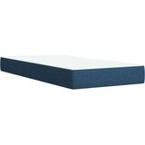 vidaXL Box spring postelja z vzmetnico modra 90x190 cm blago, (21291794) | Shoptok.si