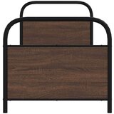 vidaXL Okvir kreveta bez madraca smeđa boja hrasta 75x190 cm drveni | shoptok.hr