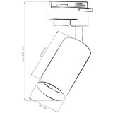  Reflektor za šinski sistem MARIBEL 1xGU10/10W/230V, crne boje | Eponuda.com