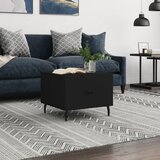  Stolić za kavu crni 50 x 50 x 40 cm od konstruiranog drva | Eponuda.ba