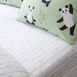 Catherine Lansfield Bijela dječja plahta s gumom za bračni krevet 135x190 cm Panda Paws – | shoptok.hr