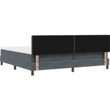  Krevet s opruga kutije Tamno siva 200 x 200 cm Baršun | shoptok.hr