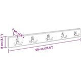  Vješalica Smeđa 60 x 7 x 8 cm Čvrsto drvo iz reciklaže | shoptok.hr