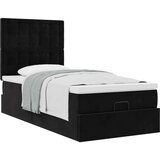 Otomanski okvir kreveta s madracima crni 90x190cm baršunasti | shoptok.hr