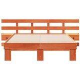  Krevetna konstrukcija Smeđa 140 x 190 cm Čvrsto borovo drvo | shoptok.hr