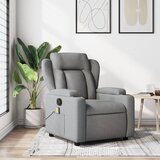  The Living Store Masažni fotelj svetlo sivo blago - Masažni Naslanjač, (21502020) | Shoptok.si