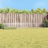 vidaXL Kletka za zajce srebrna 400 x 78 x 78 cm Cinkana jeklena | Shoptok.si
