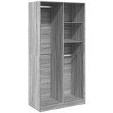 vidaXL Garderobna omara siva sonoma 100x50x200 cm inženirski les, (21327013) Cene