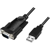 Logilink serijski adapter [1x moški konektor USB 2.0 tipa A - 1x 9-polni moški konektor D-Sub] 1.5 m črna, (20449907) | Shoptok.si