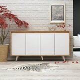 Hanah home Shans komoda s ladicama, bijeli hrast cijene