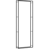  Stalak za drva za ogrjev mat crni 110x28x312 cm čelični | shoptok.hr