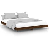 The Living Store Posteljni okvir rjav hrast 200x200 cm inženirski les - Posteljni Okvir, (21524483) | Shoptok.si