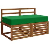  Jastuk za sjedalo SOEST 100% poliester Zelena 120 x 60 x 15 cm Slike