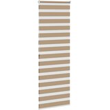 Zebra zavjesa Pješčano smeđa 85x200 cm Širina tkanine 80,9 cm Poliester | shoptok.hr