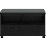  Klupa za hodnik s jastukom Crni hrast 80 x 38 x 46 cm | shoptok.hr