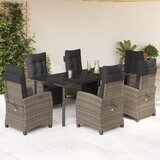  7-dijelni vrtni blagovaonski set sivi od poliratana Siva 200 cm table length | shoptok.hr