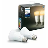 Philips hue Set LED žarulja White Ambiance (E27, 8,5 W, Podesiva temperatura boje, Može se prigušiti, 2 Kom.)