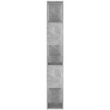 vidaXL Ormarić za knjige / pregrada boja betona 100x24x155 cm iverica | shoptok.hr