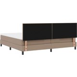  Postelja z vzmetnico Kapučino 200 x 200 cm Umetna koža, (5000127855) | Shoptok.si