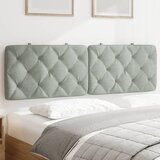  Jastuk za uzglavlje svjetlosivi 160 cm baršunasti | shoptok.hr