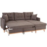 MID.YOU sedežna garnitura kring, siva, z ležiščem | Shoptok.si