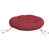  Okrugli jastuk crvena boja vina Ø 60 x 11 cm od tkanine Oxford | shoptok.hr