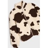 Sinsay Teddy jakna s uzorkom krave | shoptok.hr