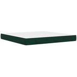 Okvir kreveta s madracem Zidne 2 pcs Tamnozelena Baršun - Tamnozelena 200 x 200 cm | shoptok.hr