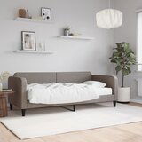 The Living Store Dnevna postelja z vzmetnico taupe 80x200 cm blago - Dnevna Postelja Z Vzmetnico, (21509148) | Shoptok.si