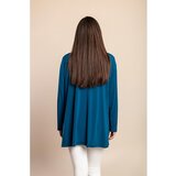 Fenzy Plus Size Kardigan Dugih Rukava, Petrolej Boje | shoptok.hr