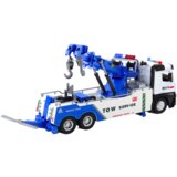 Kamion s dizalicom i dvije metalne kuke - bijelo/plavi | shoptok.hr