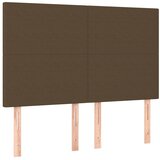 Krevet s oprugama i madracem tamnosmeđi 140 x 190 cm od tkanine | Eponuda.com