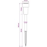  Solarna svjetla za vanjsku upotrebu s tlošcem 12 pcs 29,5 cm | Eponuda.com