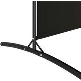 Sobna pregrada s 4 panela crna 698 x 180 cm od tkanine | shoptok.hr