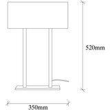 Opviq lights Črna namizna svetilka (višina 52 cm) Salihini – | Shoptok.si
