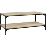 Maison Chic Klubska mizica - kavna mizica - Nizka mizica sonoma hrast 80x50x40 cm inženirski les, (21752436) Cene