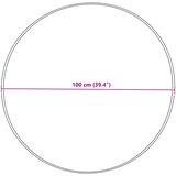  Tepih od umjetne ovčje kože TAFALLA Krem Ø 100 cm Poliester | shoptok.hr