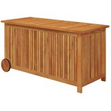  Vrtna kutija za pohranu s kotačima 113x50x58 cm od drva bagrema | shoptok.hr