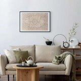  Plakat - Sand Carpet - Worn Persian Rug with Rich Ornamental Motifs 30x21 Crni okvir s margom | shoptok.hr