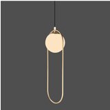 Squid Lighting Viseća svjetiljka u zlatnoj boji sa staklenim sjenilom ø 20 cm Arch – | shoptok.hr