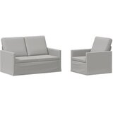  Set sofe 2 pcs Oblačnosiva Tkanina - Siva tkanina oblak 1-sjedalo + 2-sjedalo (120 cm) | shoptok.hr