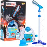  Karaoke Set za djecu s pojačalom i mikrofonom - plavi | shoptok.hr
