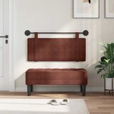 Viseće uzglavlje kreveta Sjajno smeđa Antikni PU 110 x 55 x 5 cm | shoptok.hr