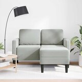 SOFA 2-sjed s ležaljkom u obliku slova L svijetlo siva 125 cm | shoptok.hr