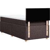  Krevet s oprugama i madracem tamnosmeđi 90 x 200 cm od tkanine | shoptok.hr