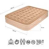 Nils Camp Napuhavajući madrac za 2 osobe s priloženom električnom pumpom! | shoptok.hr