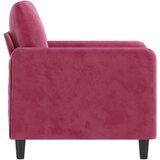  Fotelja crvena boja vina 60 cm baršunasta | shoptok.hr