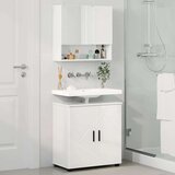 vidaXL set namještaja za kupaonicu zidne 2 pcs visoko sjajno bijela | shoptok.hr