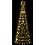 vidaXL Osvetljena novoletna jelka stožec 200 LED toplo bela 182 cm | Shoptok.si
